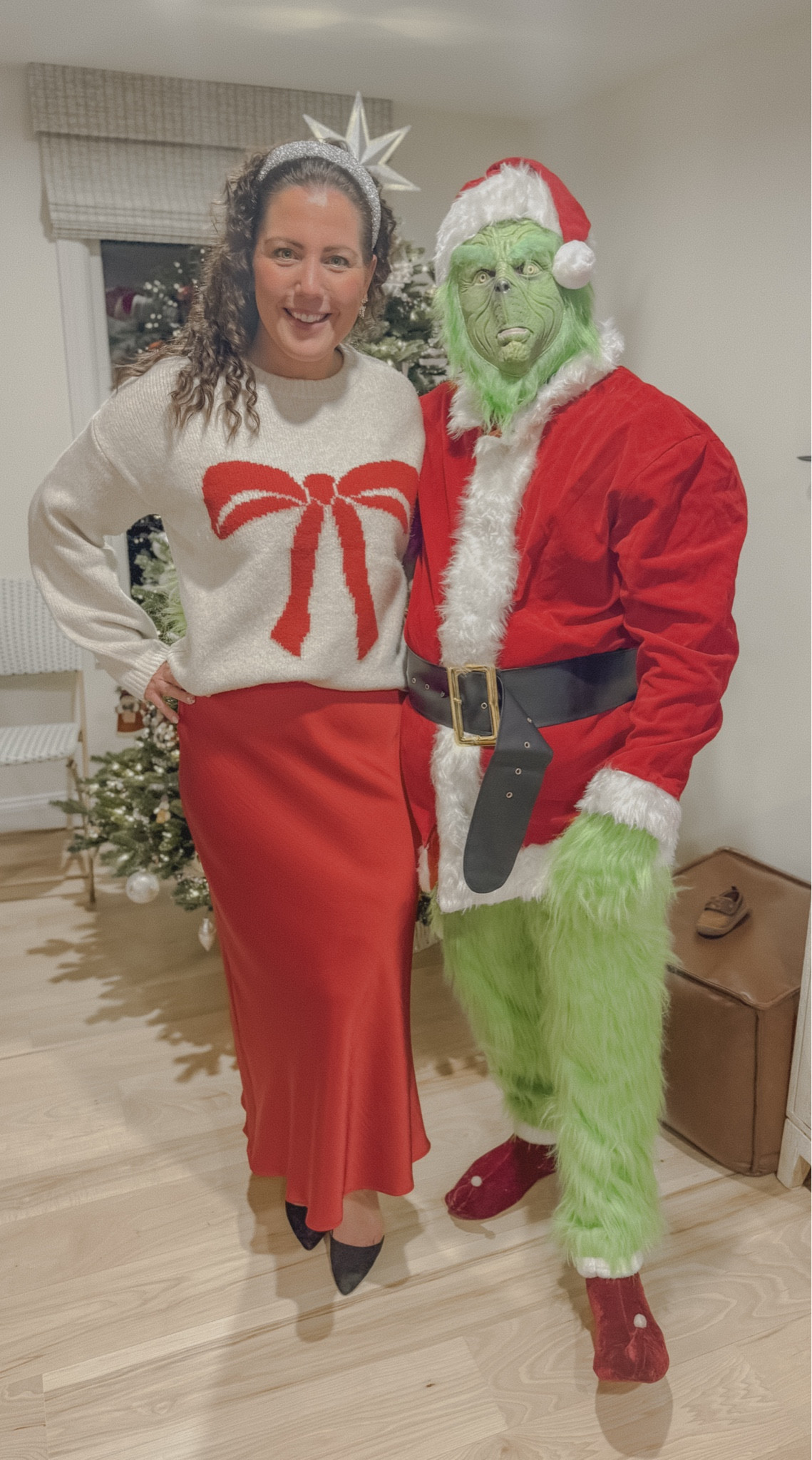 Holiday / Christmas party outfit ideas / inspo 
.
.
Red skirt , bow sweater , christmas sweater , satin maxi skirt , target skirt

#LTKHoliday #LTKStyleTip #LTKSeasonal