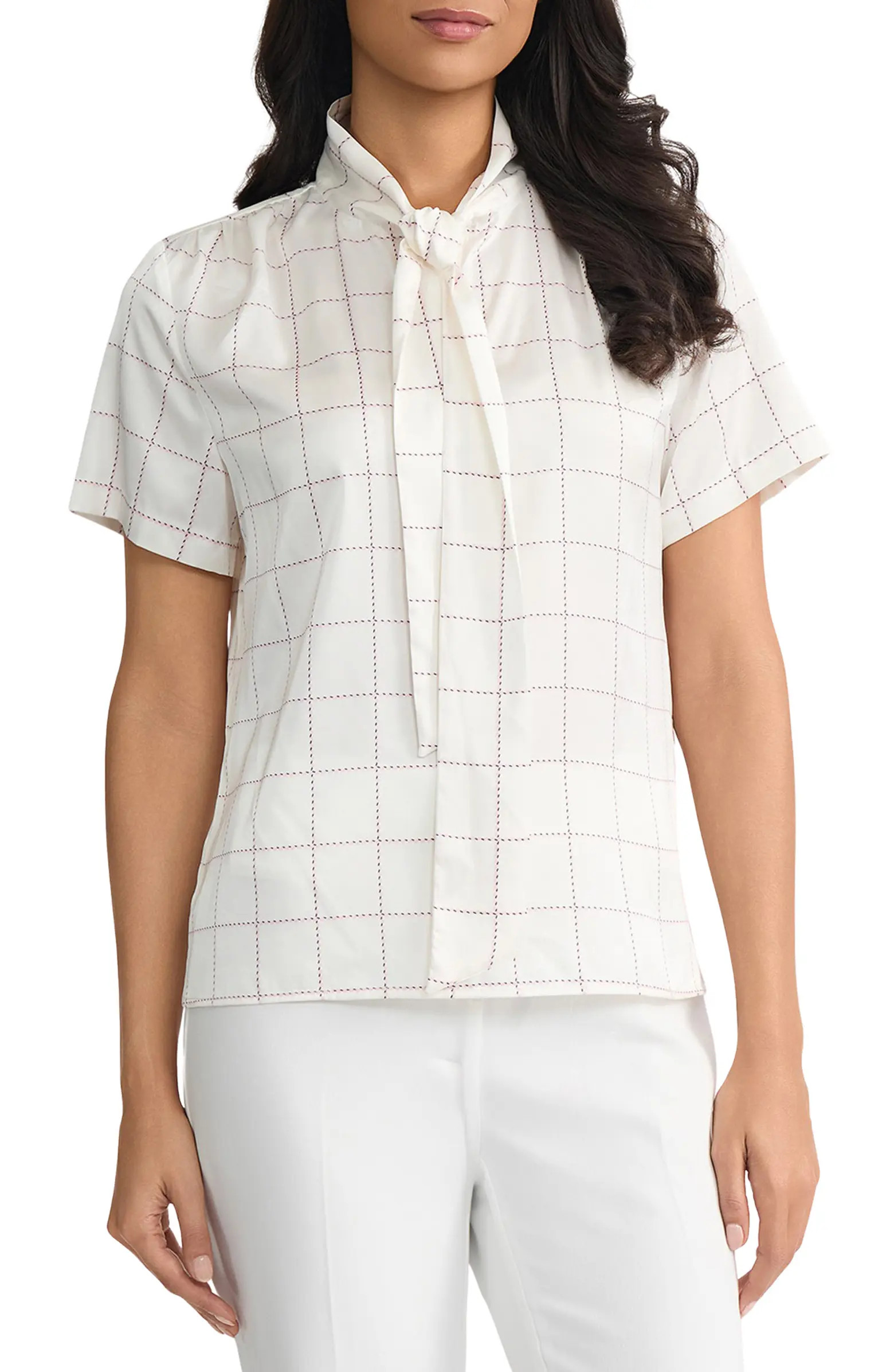 Tie Neck Satin Top | Nordstrom