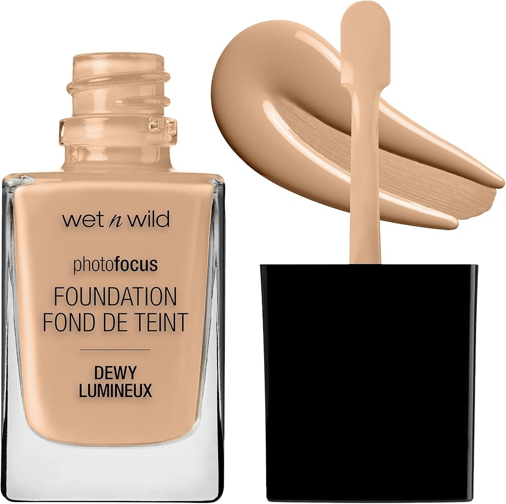 Wet n Wild Photo Focus Dewy Liquid Foundation Makeup, Classic Beige | Amazon (US)