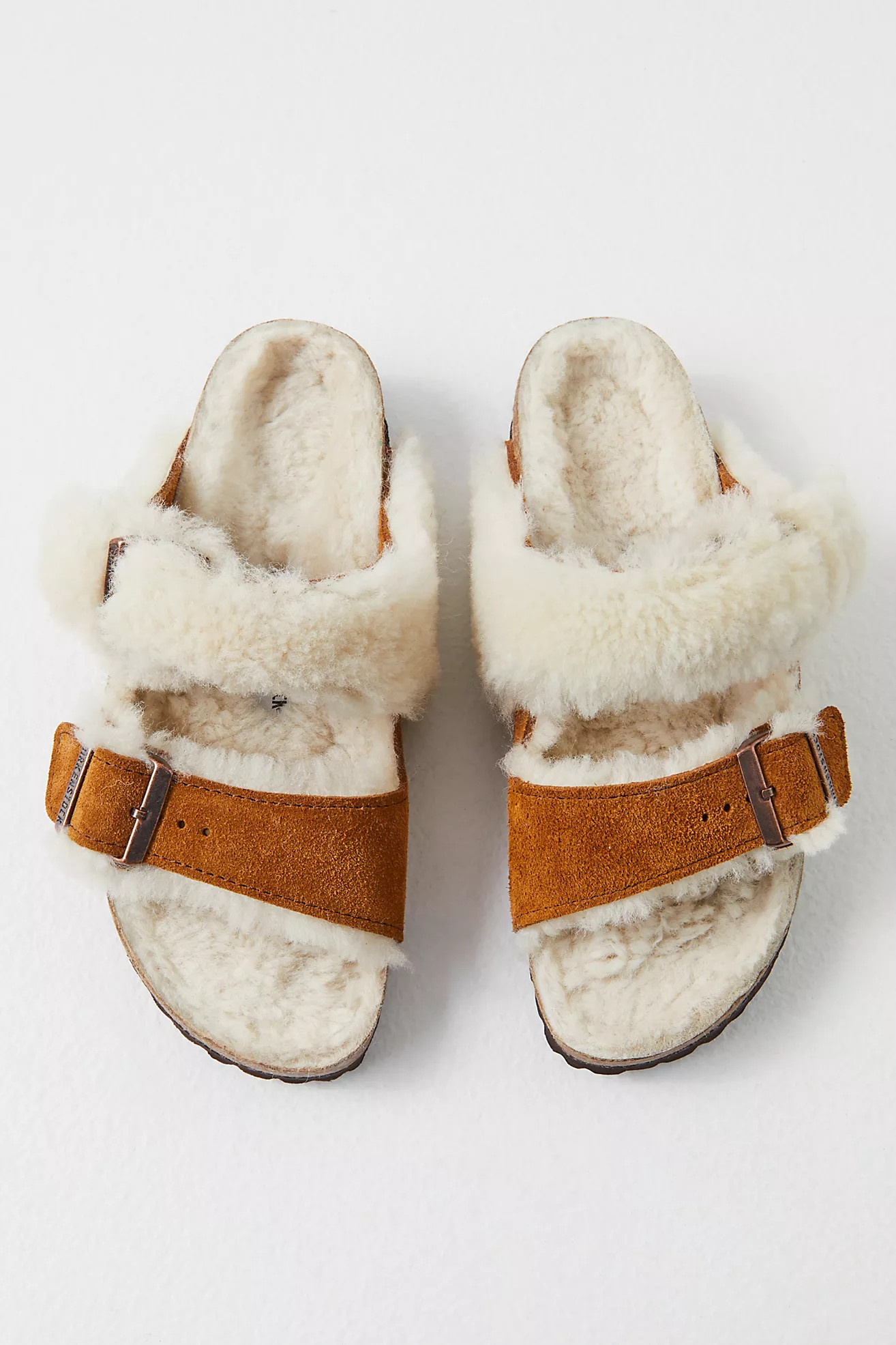 Arizona Split Teddy Shearling Birkenstock | Free People (Global - UK&FR Excluded)