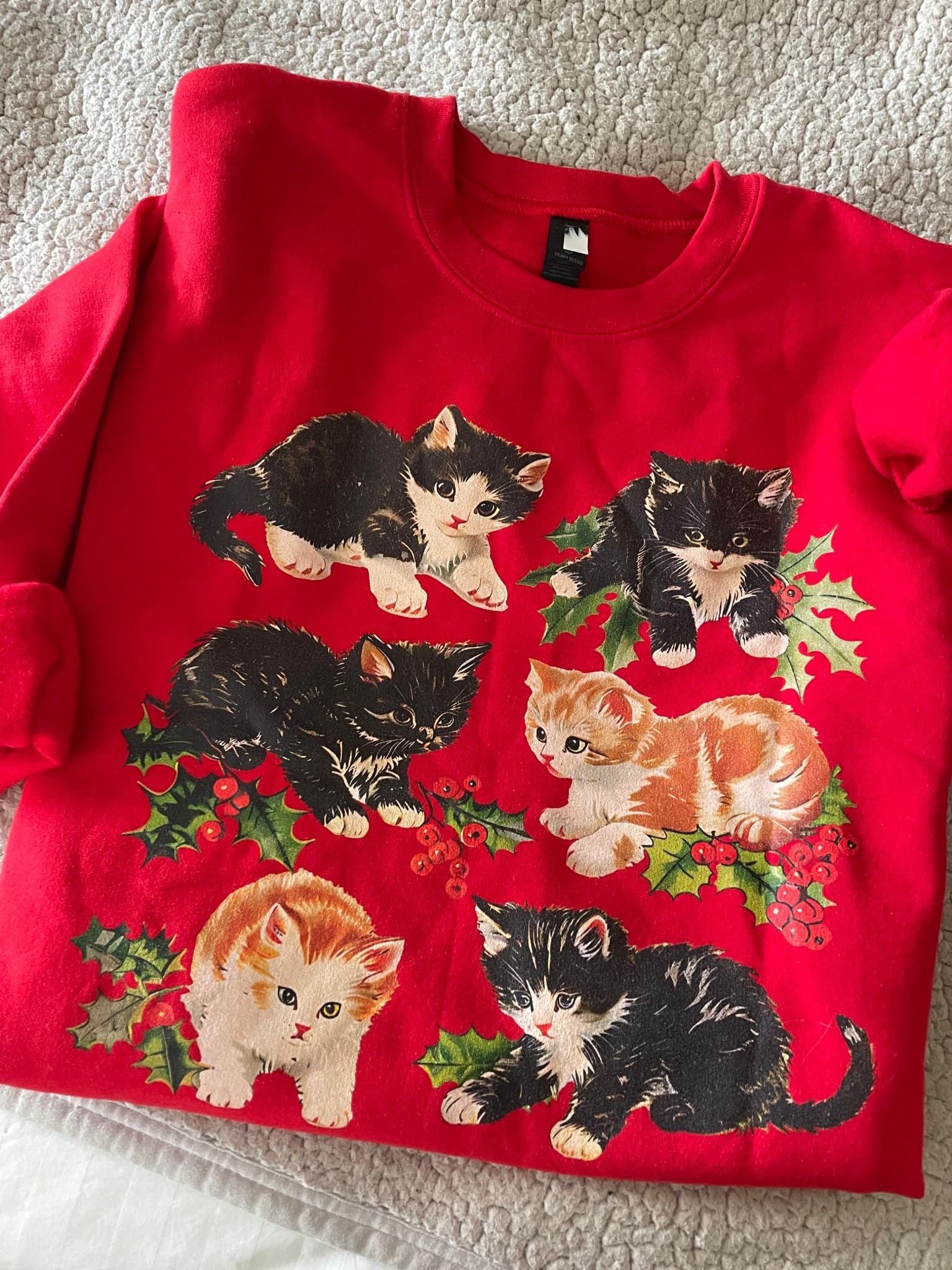 Adorable vintage Christmas cat sweatshirt 😍 under $30 and available in several colors!

#LTKHoliday #LTKFindsUnder50 #LTKSeasonal