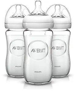 Philips AVENT Natural Glass Bottle, 8 Ounce (Pack of 3) | Amazon (US)