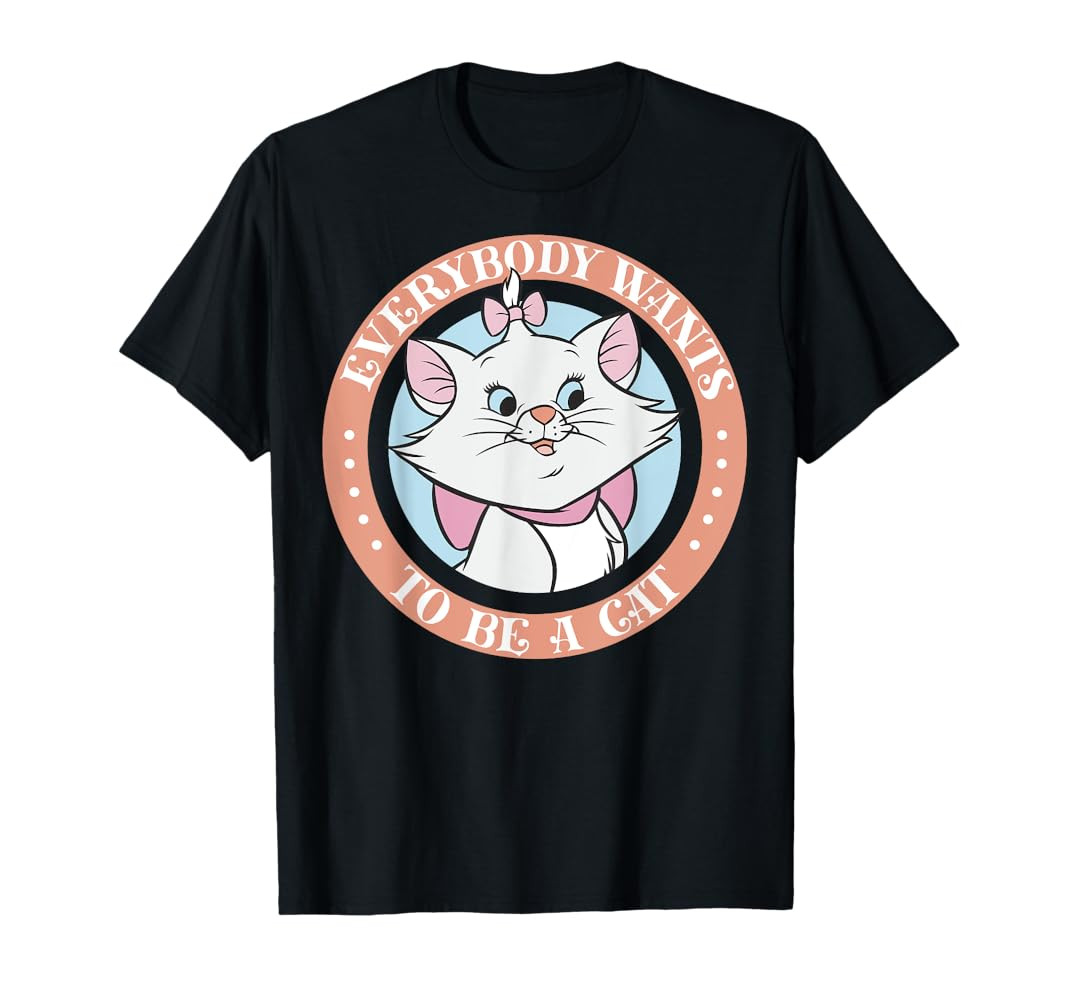 Disney The Aristocats Marie Everyone Wants To Be A Cat T-Shirt | Amazon (US)