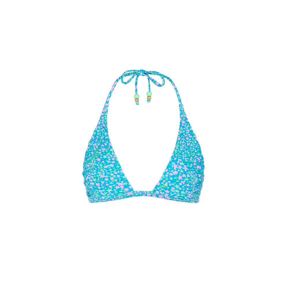 Gathered Stitch Bralette Bikini Top - Ocean Kisses | Kulani Kinis US