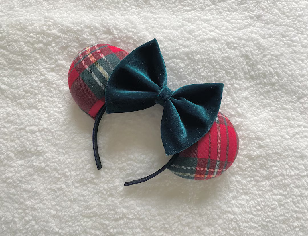 I’ll Be Home for Christmas Plaid - Minnie Ears - PREORDER! | Etsy (US)