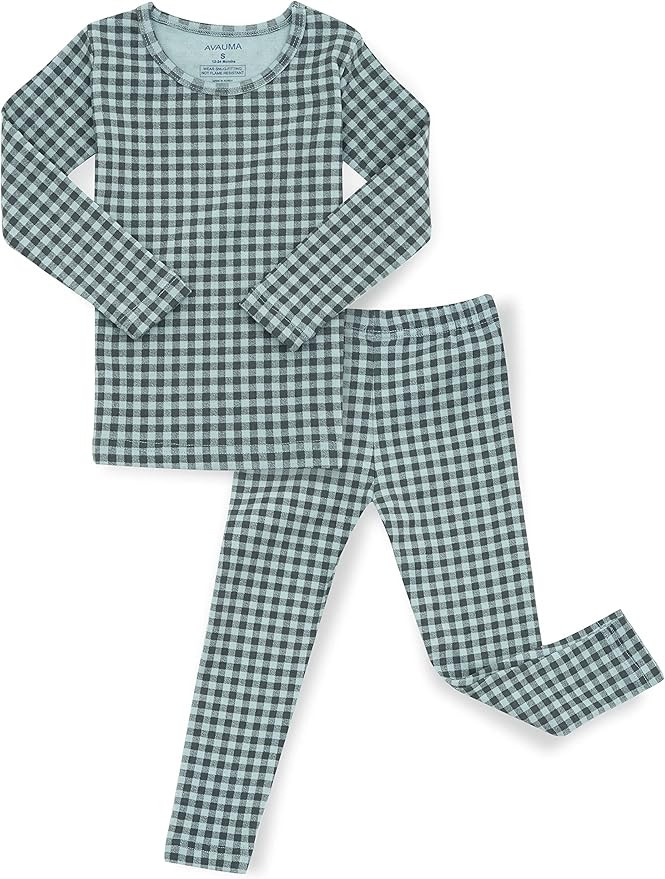 AVAUMA Baby Boys Girls Pajama Set 6M-7T Kids Cute Toddler Snug fit Pattern Design Pjs Cotton Slee... | Amazon (US)