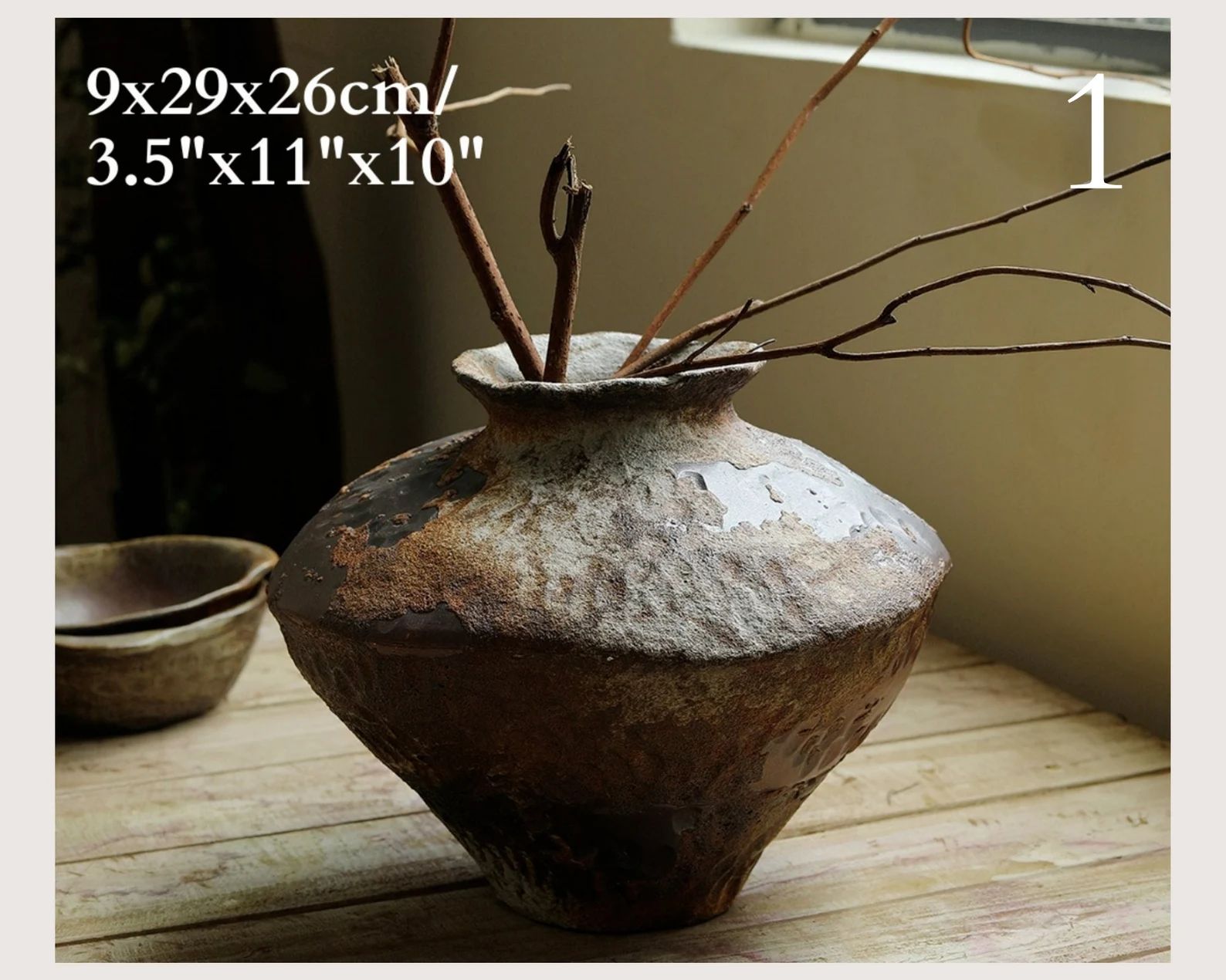 Wabi-Sabi Irregular Distressed Rustic Vases | Vases for Flowers, Flower Pots, Textured, Stoneware... | Etsy (US)