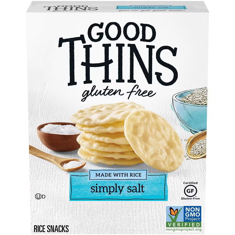 Good Thins Simply Salt Rice Snacks Gluten Free Crackers - 3.5oz | Target