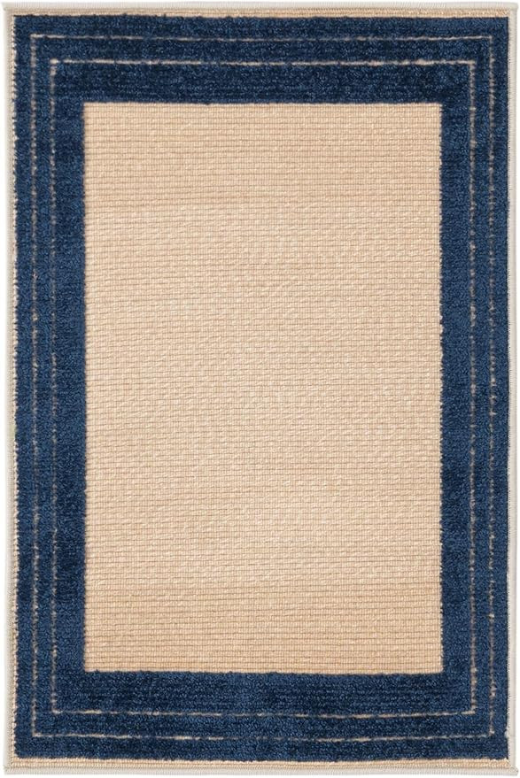 Rugs.com Aruba Outdoor Collection Rug – Beige Low-Pile Rug Perfect for Any Outdoor Space, Entry... | Amazon (US)