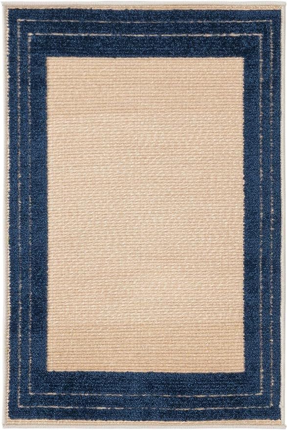 Rugs.com Aruba Outdoor Collection Rug – Beige Low-Pile Rug Perfect for Any Outdoor Space, Entry... | Amazon (US)
