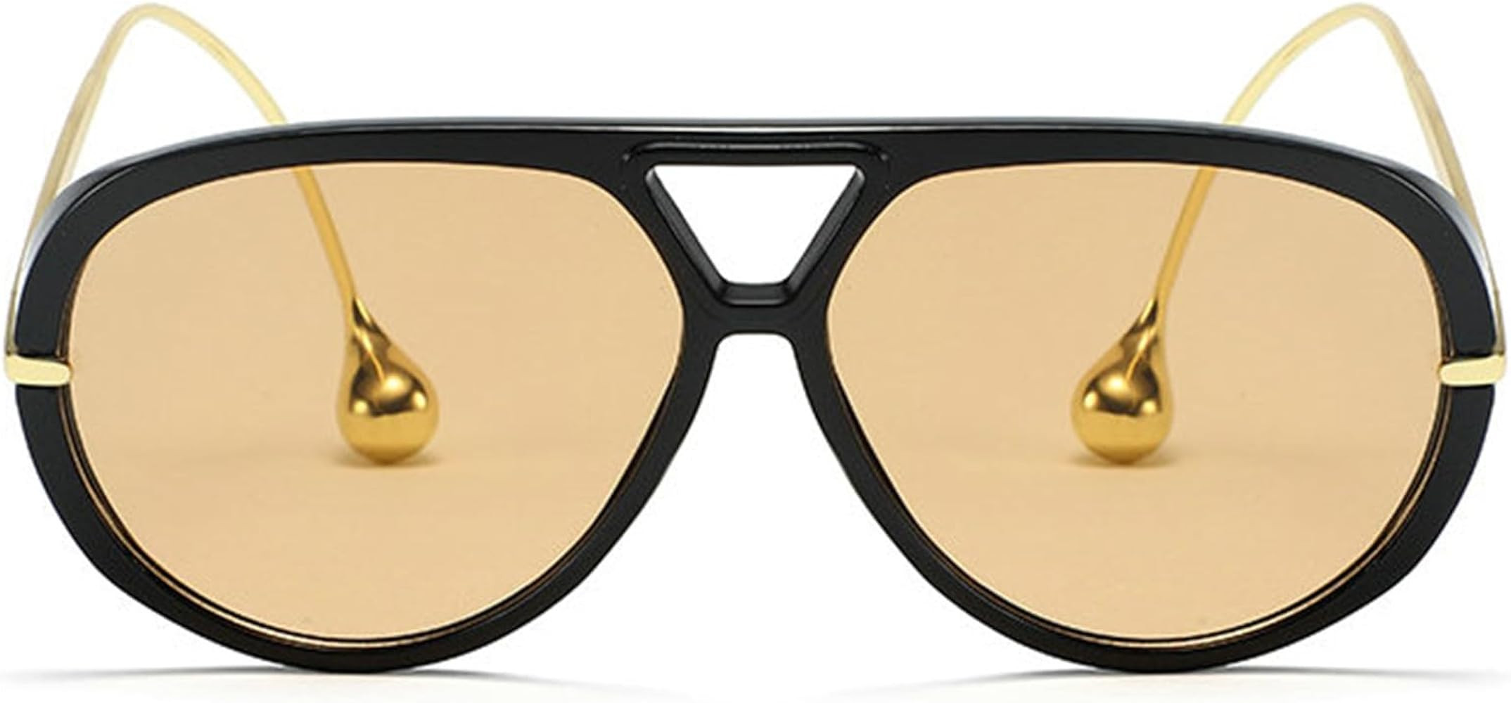 willochra Vintage Oversized Pilot Shield Sunglasses Women Luxury Trendy Sun Glasses For Ladies Bi... | Amazon (US)