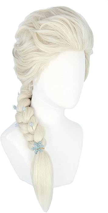 Topcosplay Cosplay Wig Blonde+6 Hairpins Long Braid Hair Halloween Costume Princess Wigs | Amazon (US)