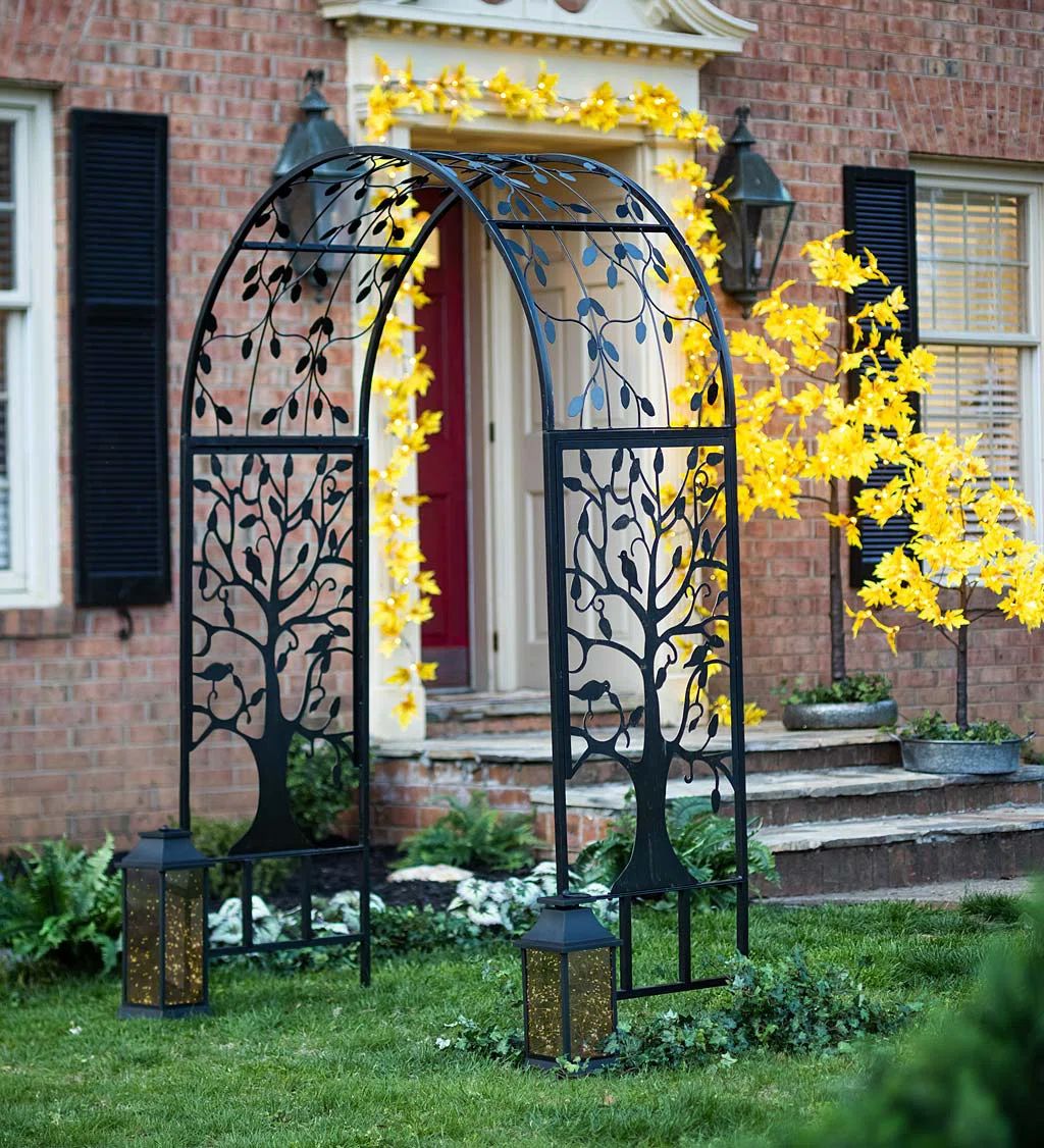 Wildon Home® Melina 52.5'' W x 23'' D Iron Garden Arbor | Wayfair | Wayfair North America