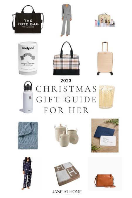 My Christmas gift guide for her, with unique and beautiful gifts for women, including gift ideas for the home, beauty gifts, luxury items, and more! 

#LTKGiftGuide #LTKsalealert #LTKfindsunder100