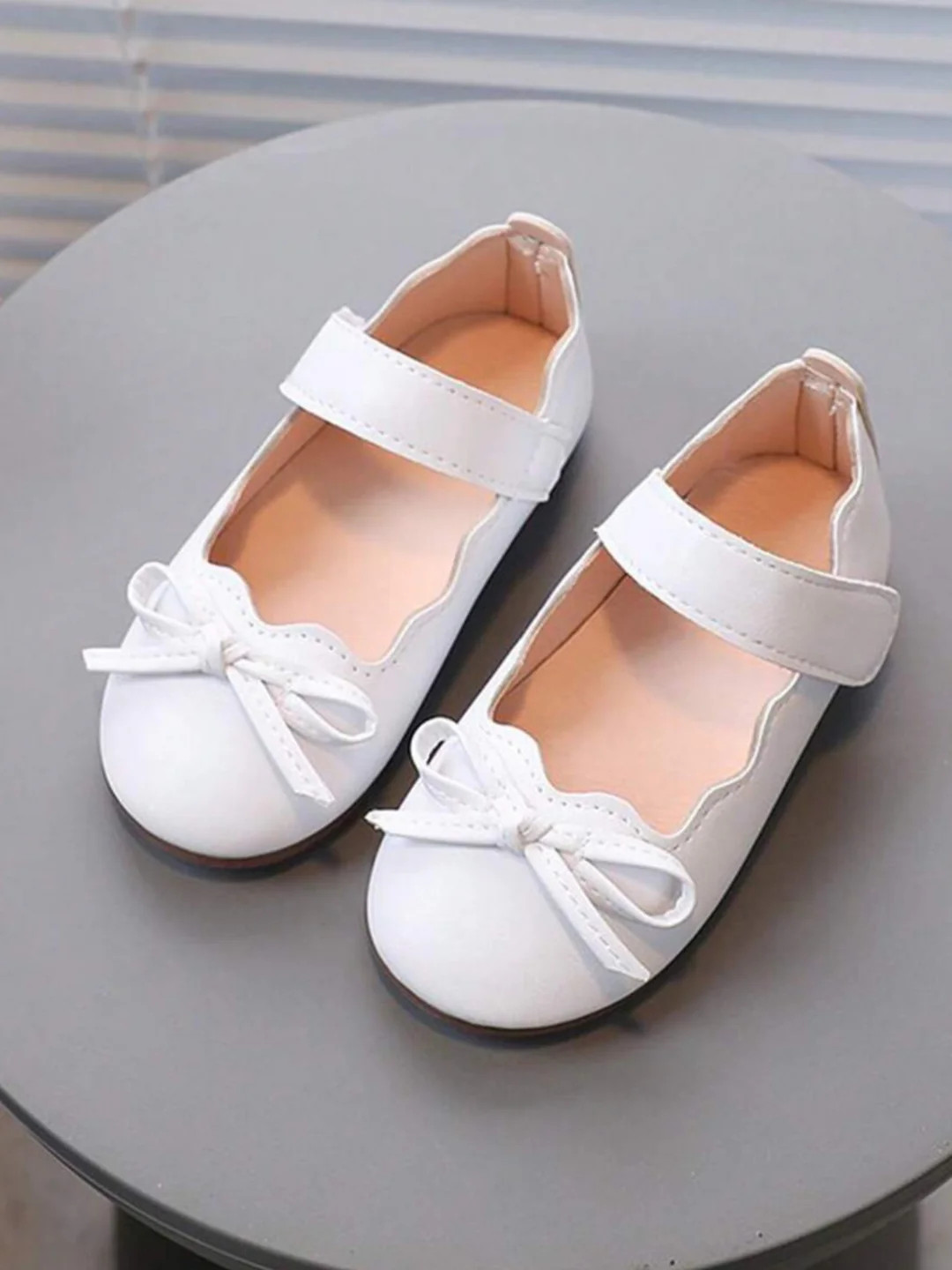Girls Bowknot Strap Ballet Flats By Liv and Mia | Mia Belle Girls