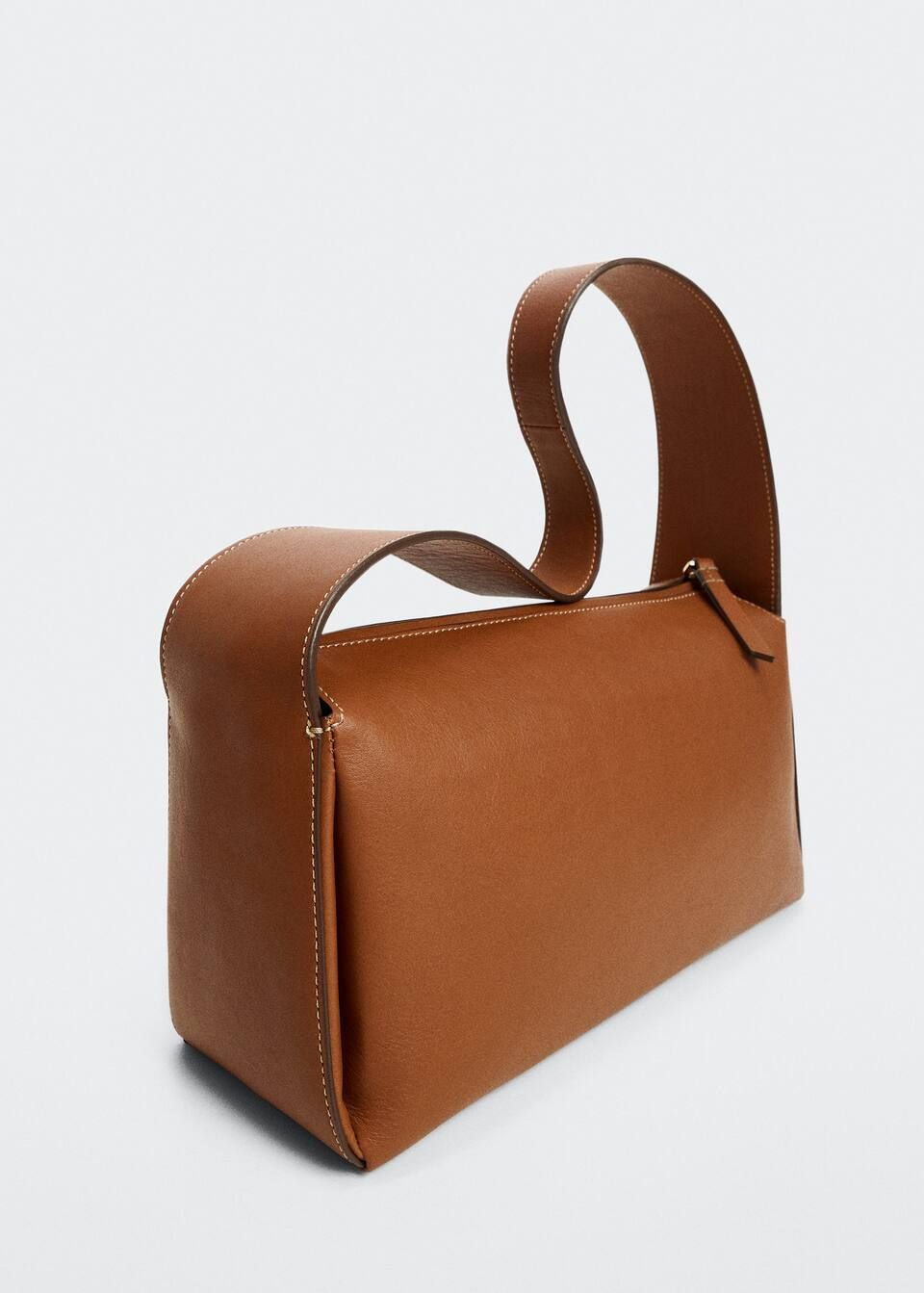 Shoulder leather bag -  Women | Mango USA | MANGO (US)