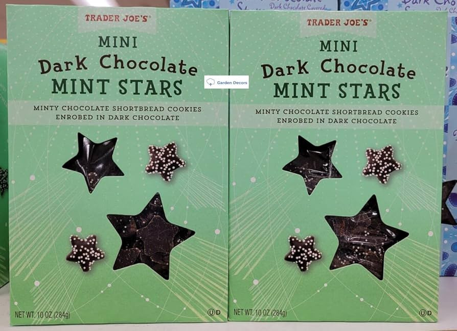 Trader Joe's Mini Dark Chocolate Mint Stars 10oz 284g (Two Boxes) | Amazon (US)