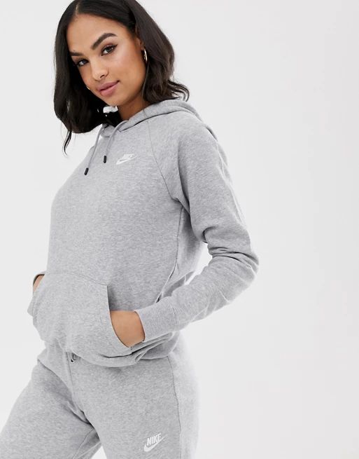 Nike Gray Essentials Hoodie | ASOS US