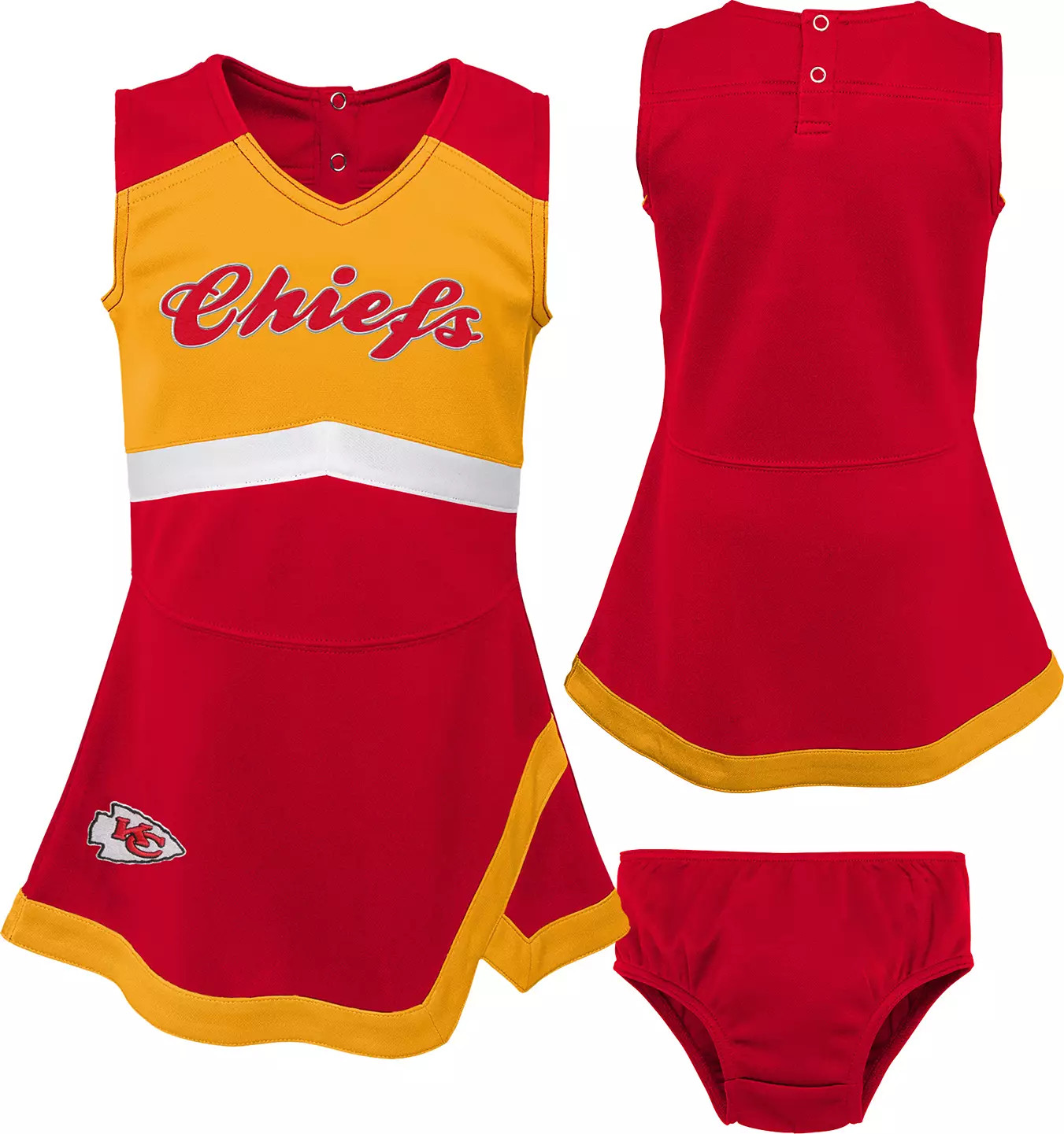 NFL Team Apparel Toddler Kansas City Chiefs Cheer Dress | DICK'S Sporting Goods