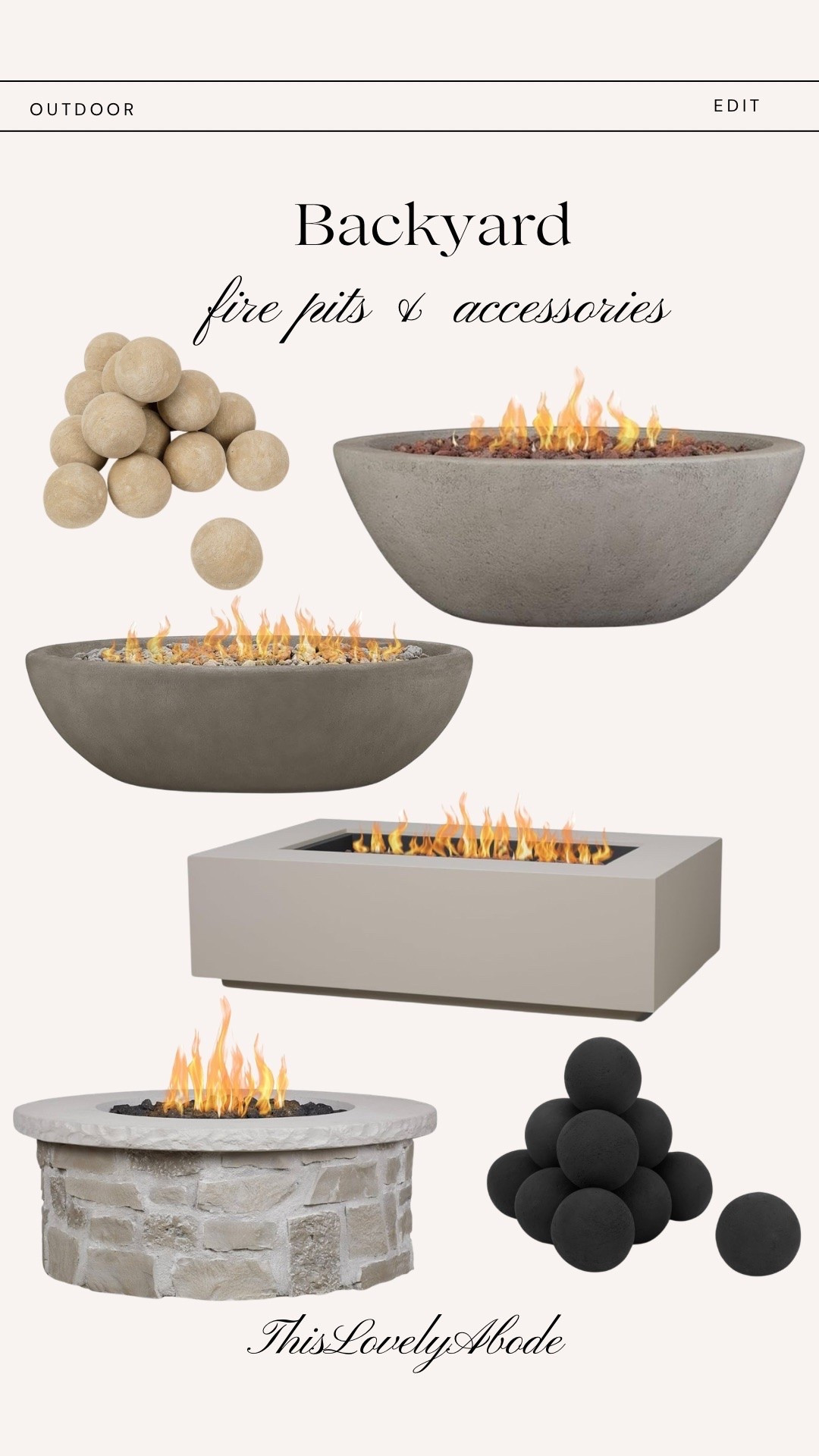 Summer out door must have! Fire pits, perfect for smores and cozy night by the firepit. 
#firepit #firepittable #realflame #summerfinds #outdoormusthave

#LTKHome #LTKSeasonal
