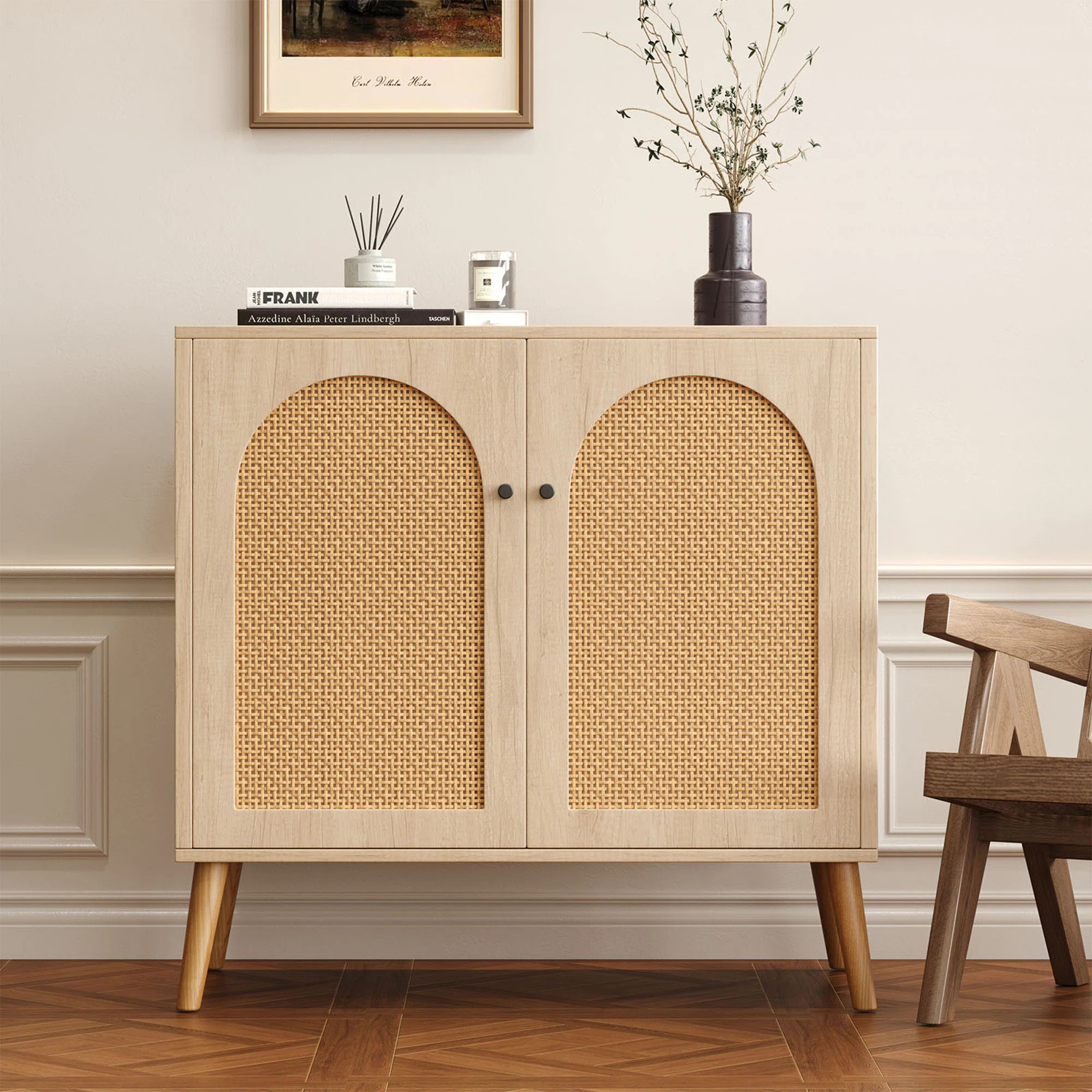 Rattan Accent Cabinet, 2-door Sideboard | Wayfair North America
