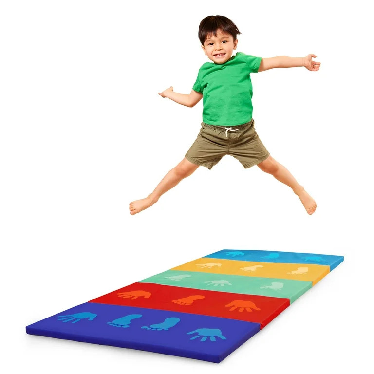 Battat Mini Gymnast's Mat with Foldable Multicolor Design and Handle, Toddler and Preschool Toys | Walmart (US)
