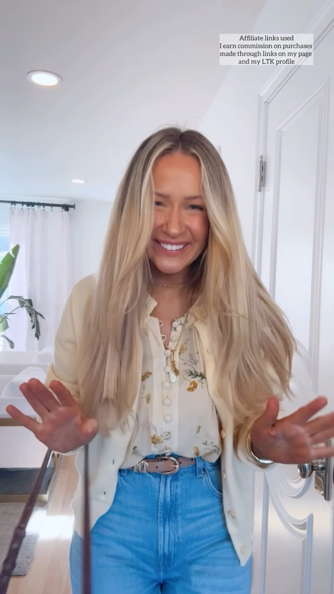 Early spring outfit for everyday

Amazon cardigan yellow
Yellow floral top
Zara jeans 