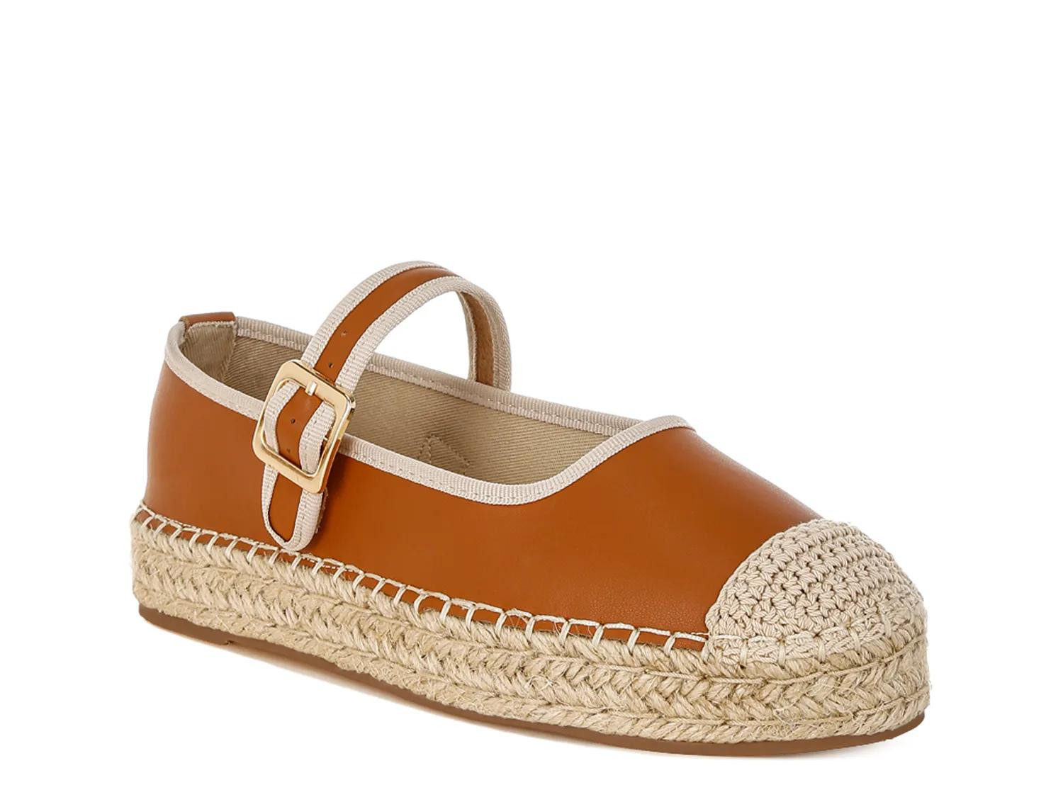 Rag & Co Ostac Mary Jane Espadrille Flat | Women's | Tan | Size 5 | Flats | Espadrille | Mary Jane | DSW
