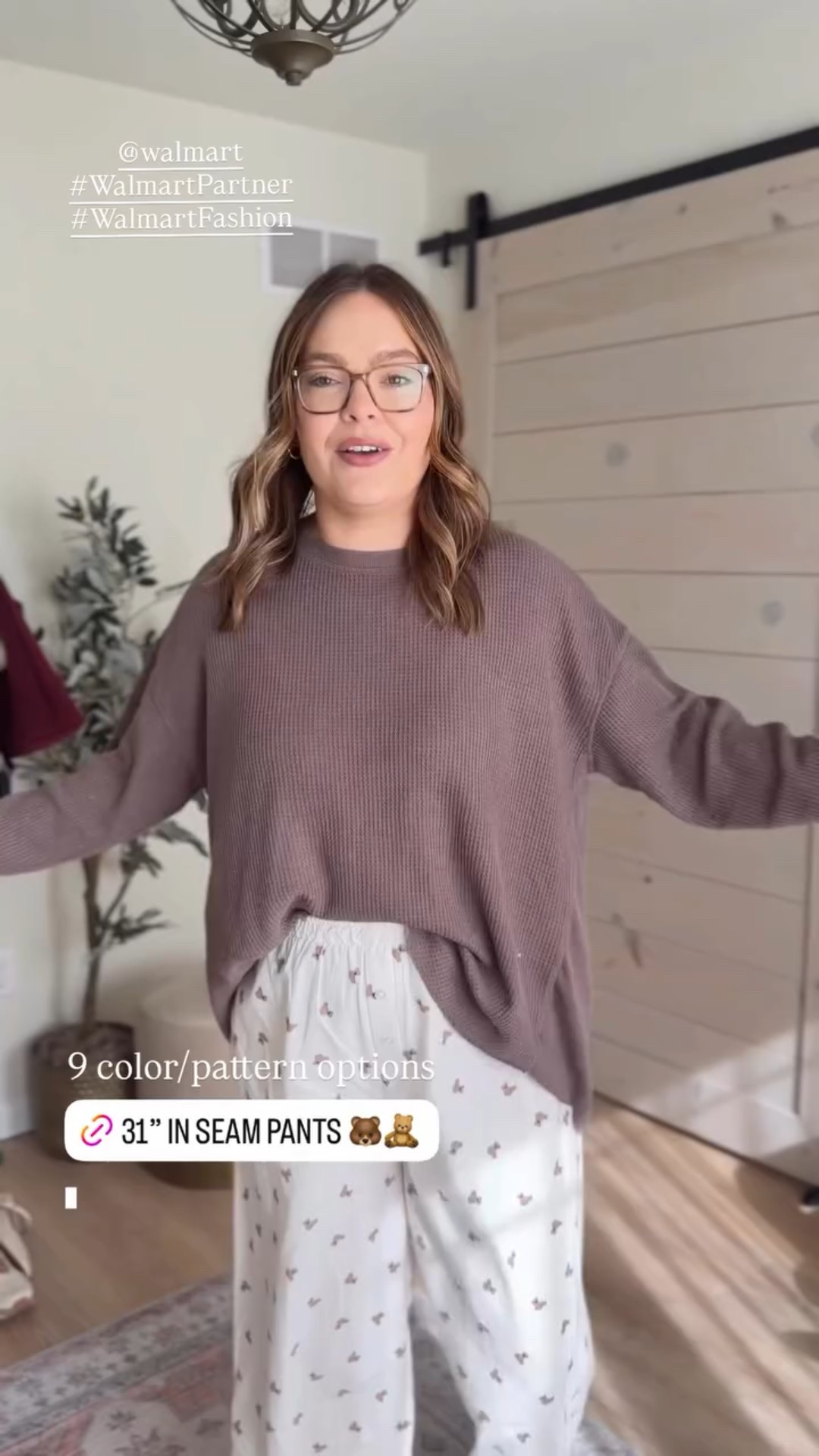 Wearing size large in the boxer style pajama pants that have 9 color/pattern options // wearing size 1x in the waffle knit long sleeve top 

#LTKFindsUnder50 #LTKStyleTip #LTKMidsize