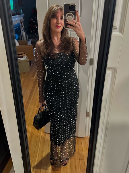 Had a #winterwedding tonight and all-black attire was requested - I grabbed this slip dress and beaded “coverup” from #Amazon and it ended up working out great! Super affordable and comfy too - can’t beat it 🖤

#LTKSeasonal #LTKwedding #LTKover40