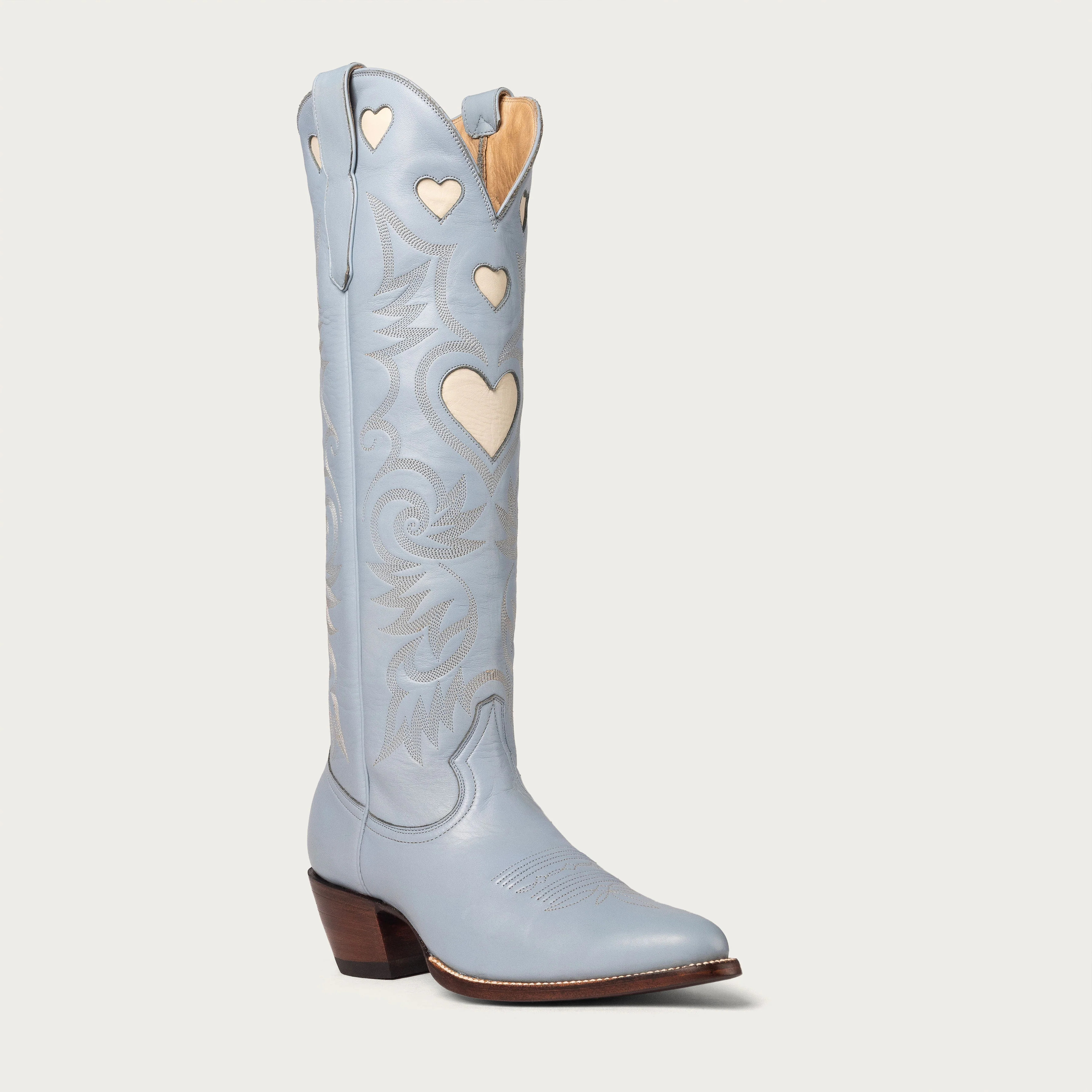 Powder Blue and Bone Heart Boot SALE | CITY Boots