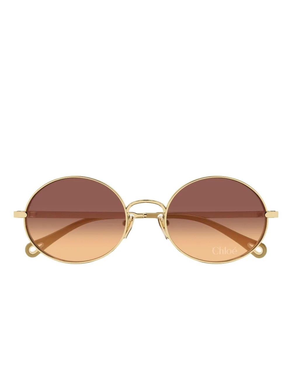 Chloé Eyewear CH0326S round frame sunglasses - Gold | Farfetch Global