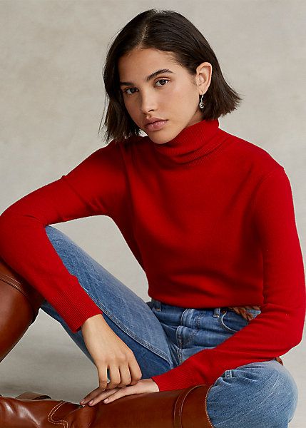 Slim Fit Cashmere Turtleneck Jumper | Ralph Lauren (UK)