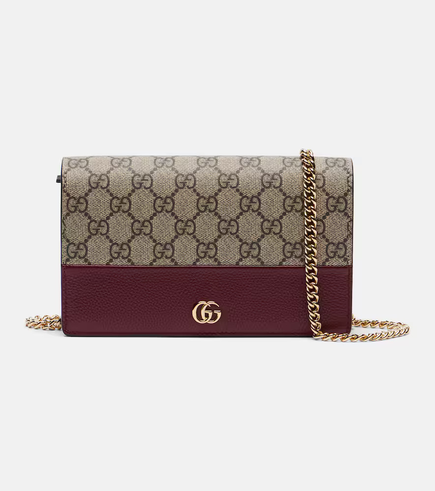 Gucci GG Marmont Petite leather wallet on chain | Mytheresa (US/CA)