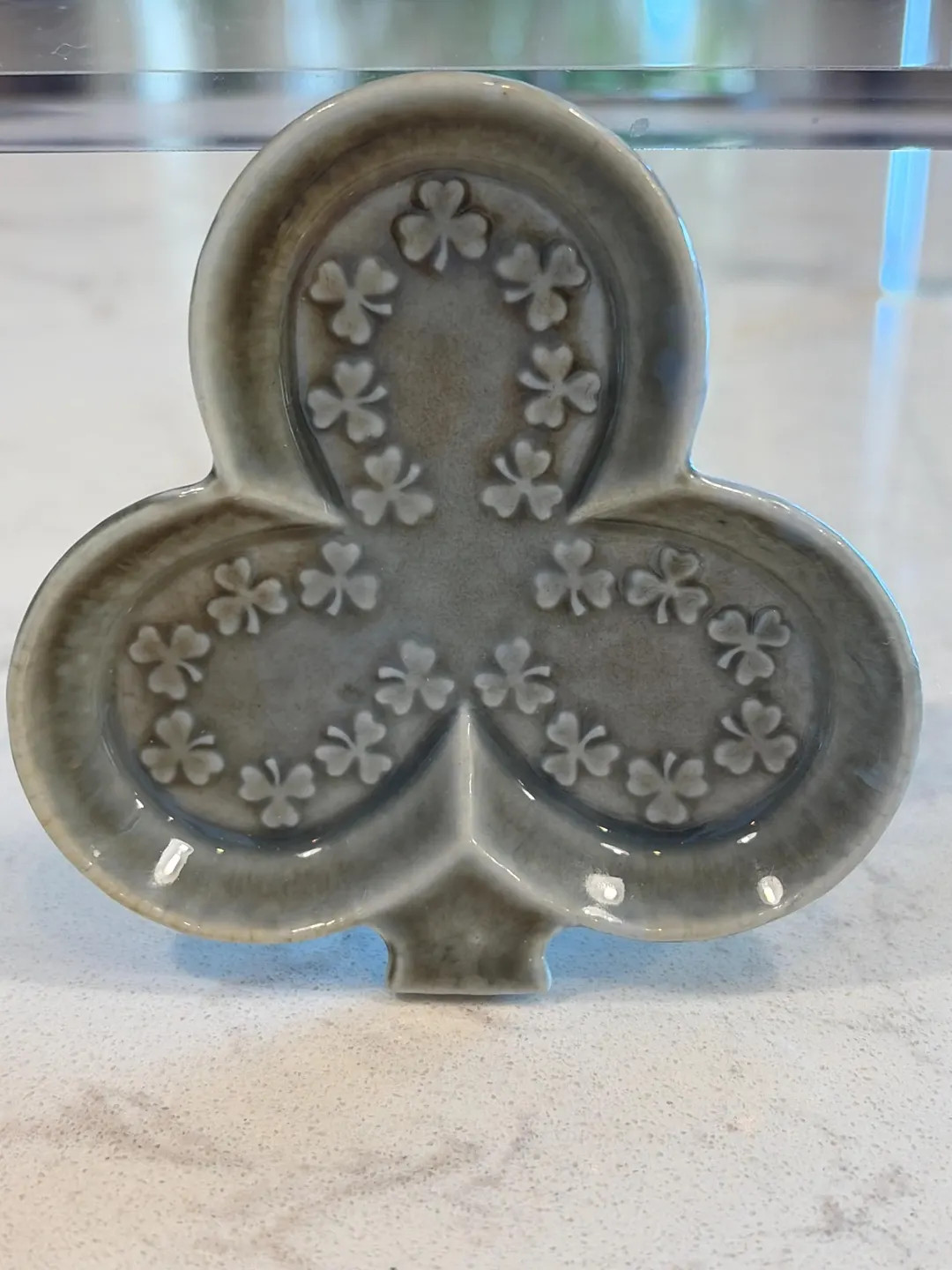 Vintage Wade Coarmagh Irish Porcelain Shamrock Trinket Dish, Embossed 3 Leaf Clover, St. Patrick'... | Etsy (US)
