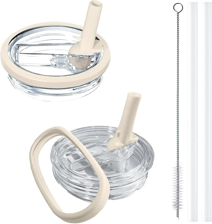 2 Pack Stanley Lid Replacement 40 oz, with Leak Proof and Flip Straw Lid, Stanley Cup Accessories... | Amazon (US)