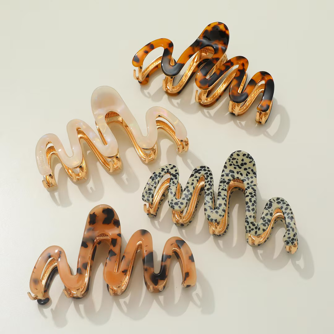 Willow Core Metal Squiggle Claw Clip - Large - Etsy | Etsy (US)