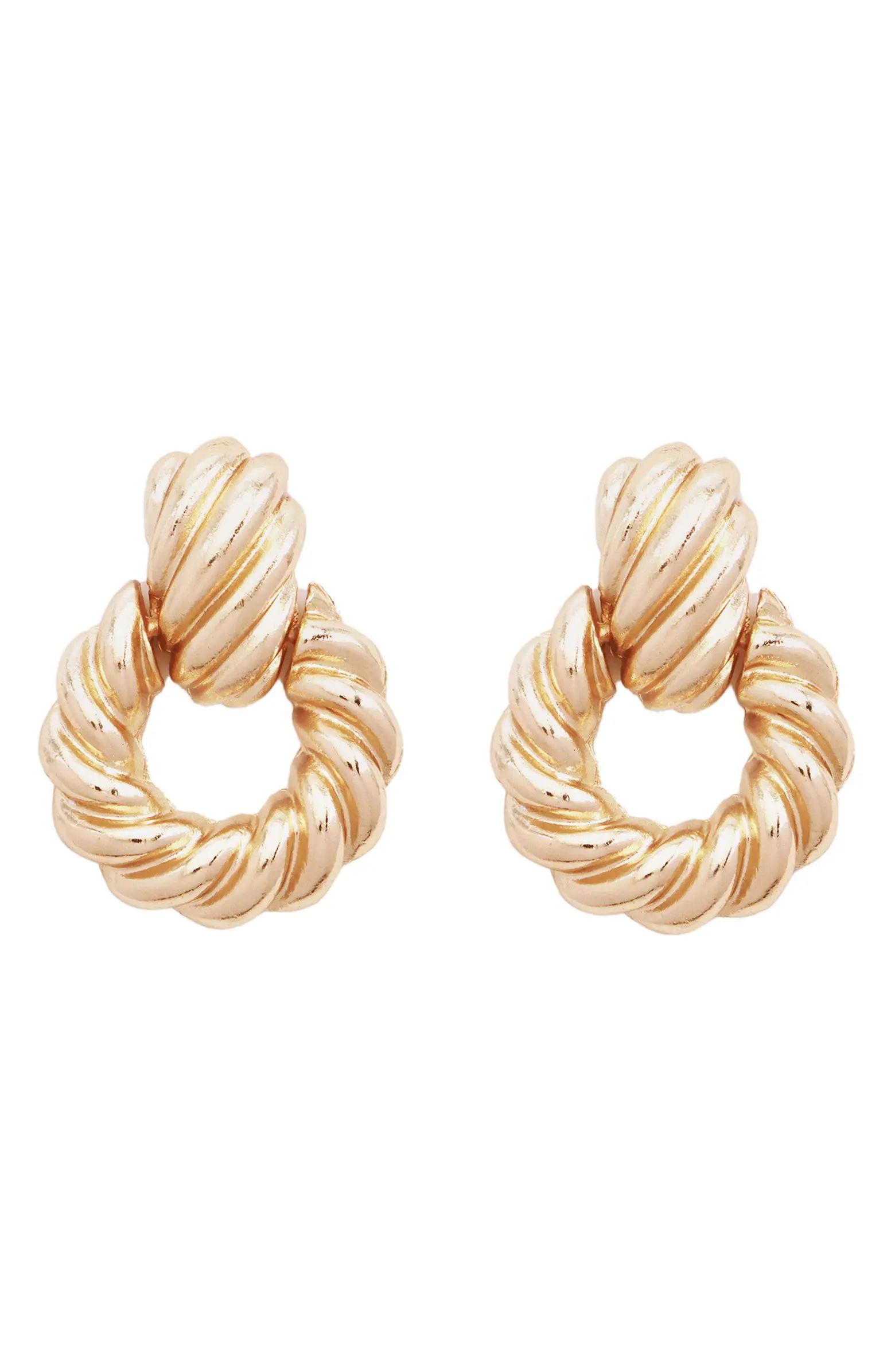 Petit Moments Midas Twist Hoop Drop Earrings | Nordstrom | Nordstrom