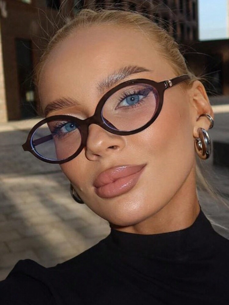 £2.88

-3%£2.981 Pair Transparent Tea-Colored Oval PC Frame Casual Eyeglasses Suitable For Dail... | SHEIN