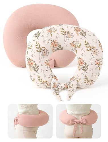 lulumoon Muslin Nursing Pillow Covers: Adjustable Strap for Stable Support | Amazon (US)