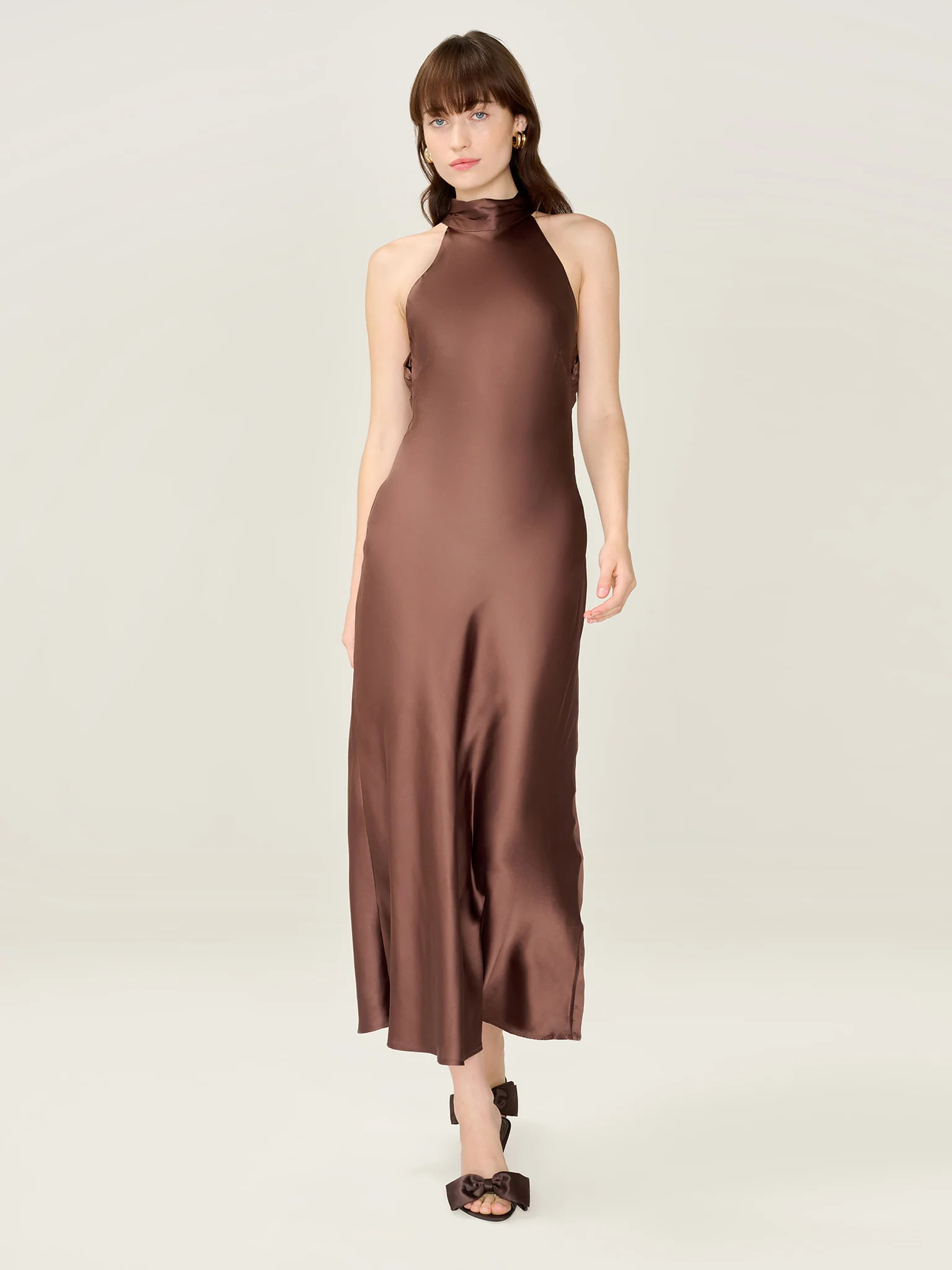 Seychelles Dress in Chocolate | OMNES UK