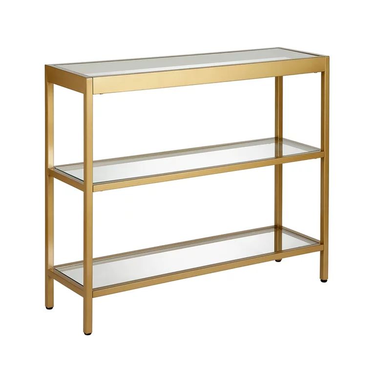 Evelyn&Zoe Modern Console Table with Glass Top | Walmart (US)