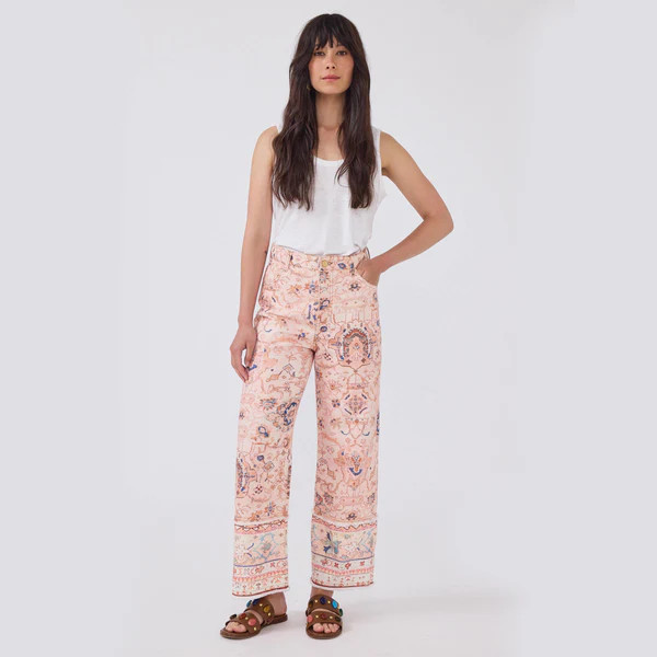 Desert Loom Wide Leg Jeans Pink | Hayley Menzies EU