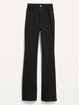 Higher High-Waisted Black Flare Jeans for Women | Old Navy (US)