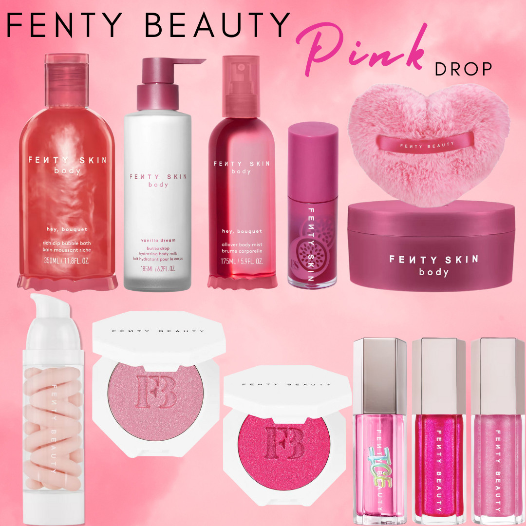 This @Fenty Beauty Beauty Pink Drop is pure PINK-girl perfection 💖 

From glossy lips to luxe body care, this collection is giving soft glam, sweet scent, and main-character energy all in one lineup.

✨ What I’m loving:
• Fenty Skin Body bubble bath + body cream for silky, hydrated skin
• Hey, Bouquet all-over body mist for that flirty, feel-good scent
• Fenty Beauty Gloss Bombs for ultra-shiny, non-sticky lips
• Rosy pink blushes that melt into the skin for a natural glow
• The cutest pink packaging for your vanity aesthetic

Perfect for a spring reset, summer glow-up, or anytime you’re in your pink era. This is the kind of beauty routine that feels luxe but still wearable every day—clean girl meets glossy glam.

Shop the All Things PINK Drop 🩷 


--
pink makeup, fenty beauty favorites, fenty skin body, gloss bomb, pink blush, girly beauty routine, spring makeup trends, summer beauty essentials, glowing skin products, sephora must haves, vanity aesthetic, everyday glam 

 

#LTKValentine 

#LTKselfcare #LTKgrwm #LTKBeauty