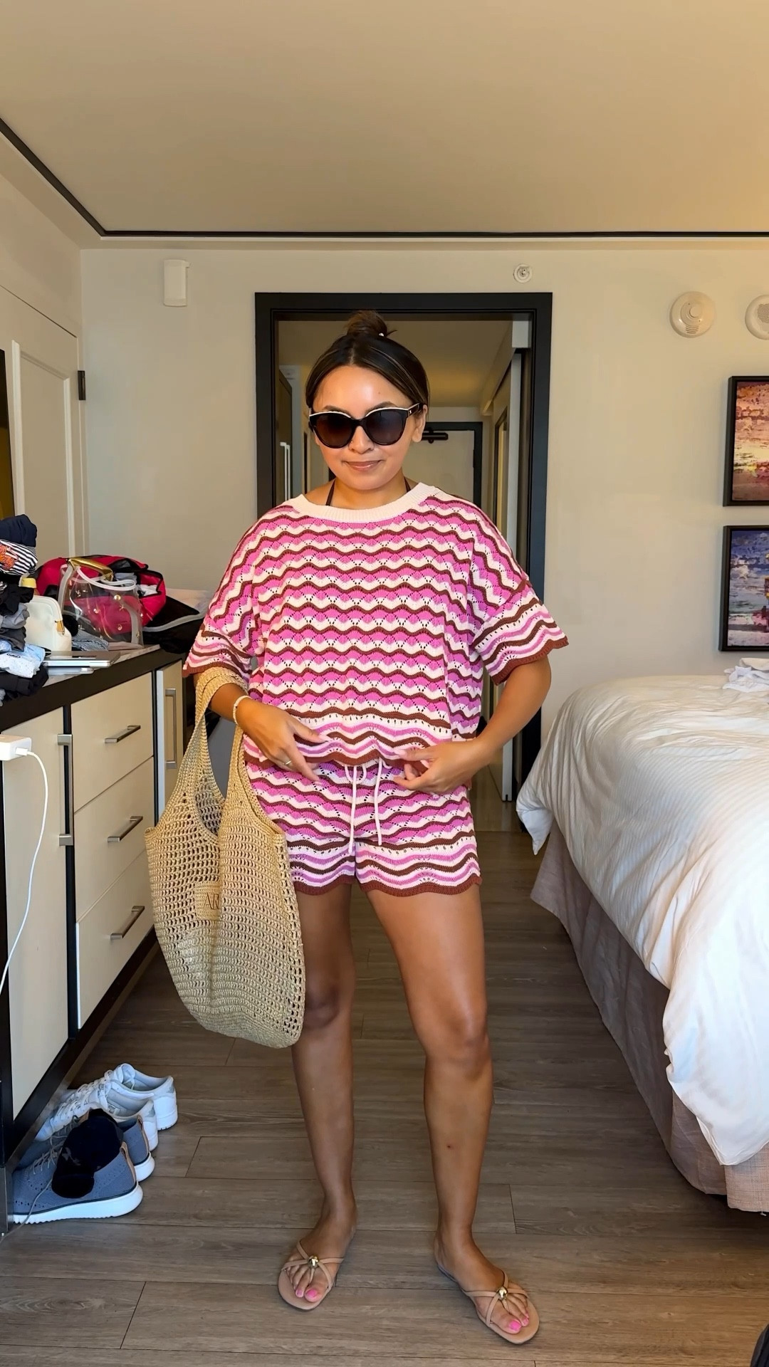 Use my code RACHEL20 for 20% Off $100+ Reg Price Apparel, Accessories, Shoes, Beauty & Home through Sunday 5/11. 

Pink stripe top size xs TTS
Pink stripe shorts size xs TTS
Tan sandals size 5.5 TTS

Comment SHOP below to receive a DM with the link to this post on my LTK ⬇ https://liketk.it/5dgd9 #ltksalealert #ltkstyletip #ltkpetite