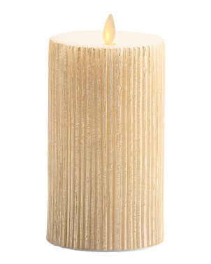 3.25x6.5 Long Lasting Led Metallic Textured Pillar | Pillows & Decor | Marshalls | Marshalls