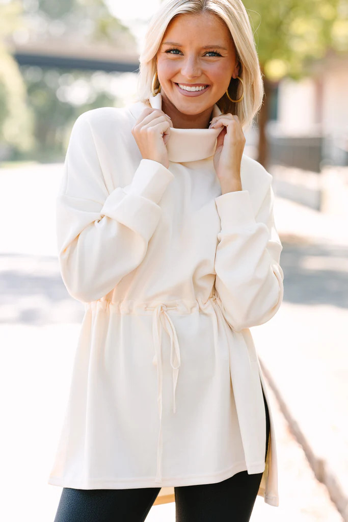 Just For You Eggshell White Tunic | The Mint Julep Boutique
