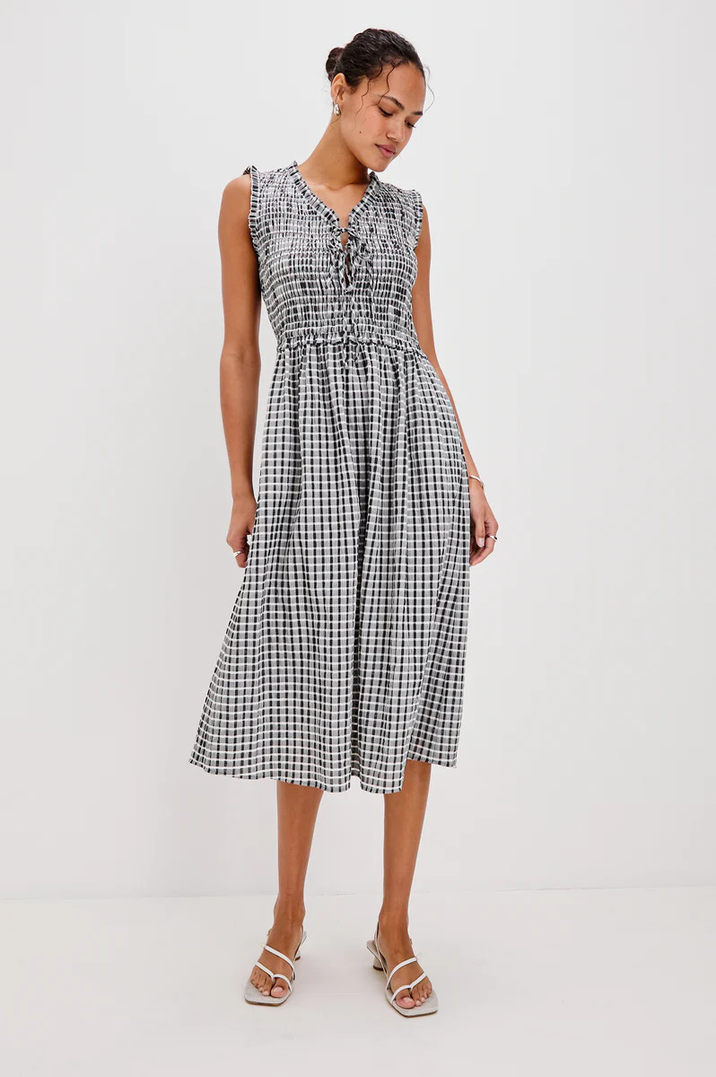 ADINE DRESS - ASH SEERSUCKER | Rails