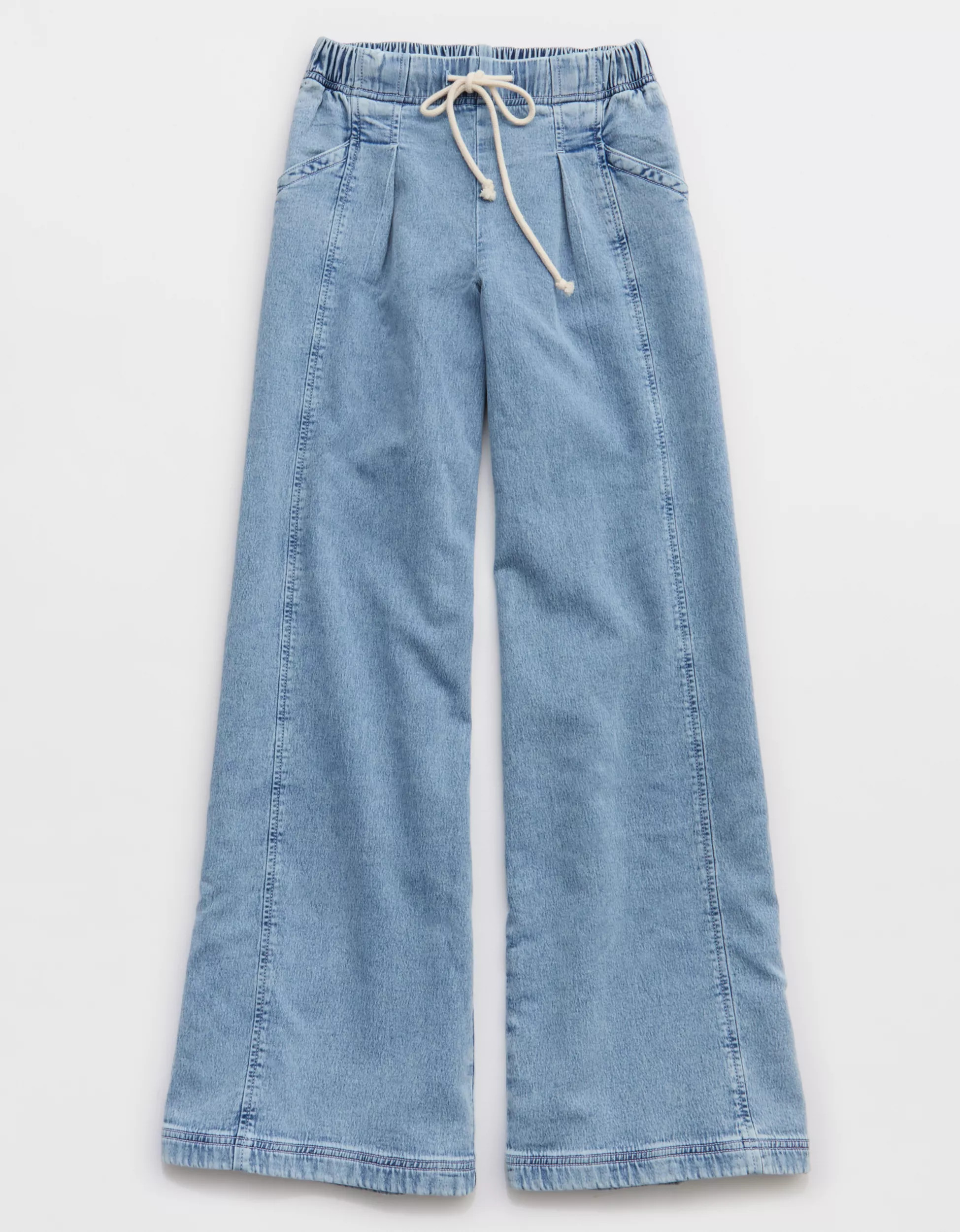 Aerie Daydream Denim Stretch Trouser | Aerie